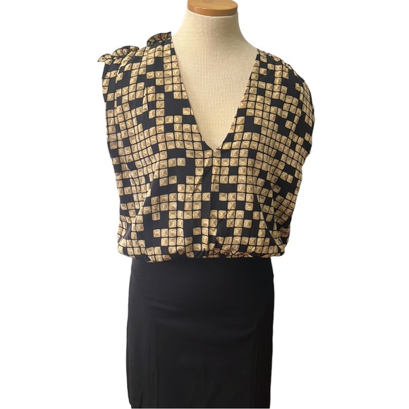 Alexander Wang Silk Patterned Mini Dress, size 6 - Picture 4 of 16